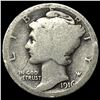 Image 1 : 1916-D Silver Mercury Dime NICELY CIRCULATED