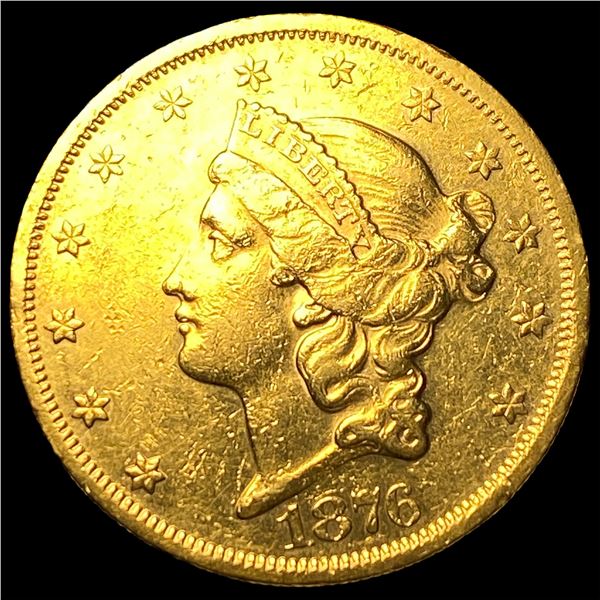 1876-S Gold $20 Liberty Head Double Eagle  CLOSELY UNCIRCULATED