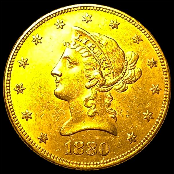 1880 Liberty Head Eagle $10 Gold CHOICE AU
