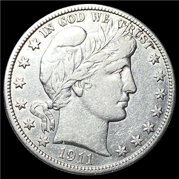1911 Silver Barber Half Dollar CLOSELY  UNCIRCULATED