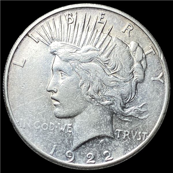1922-S Silver Peace Dollar ABOUT UNCIRCULATED