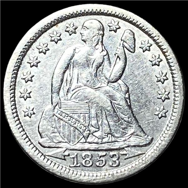 1853 Arrows Seated Liberty Dime UNCIRCULATED