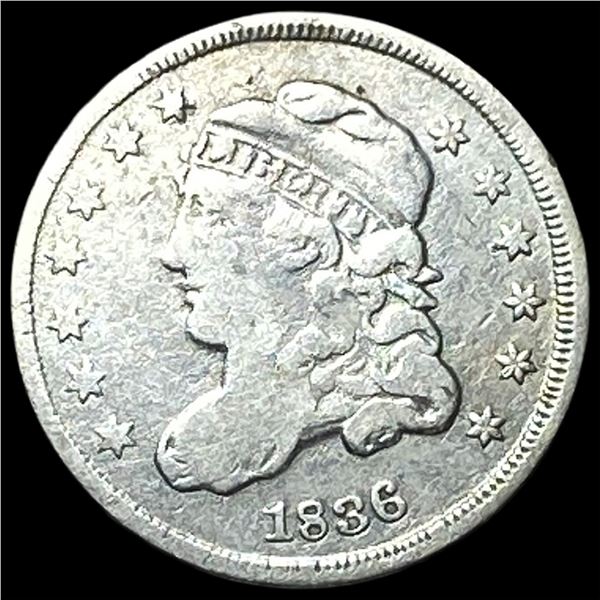 1836 Capped Bust Half Dime NICELY CIRCULATED