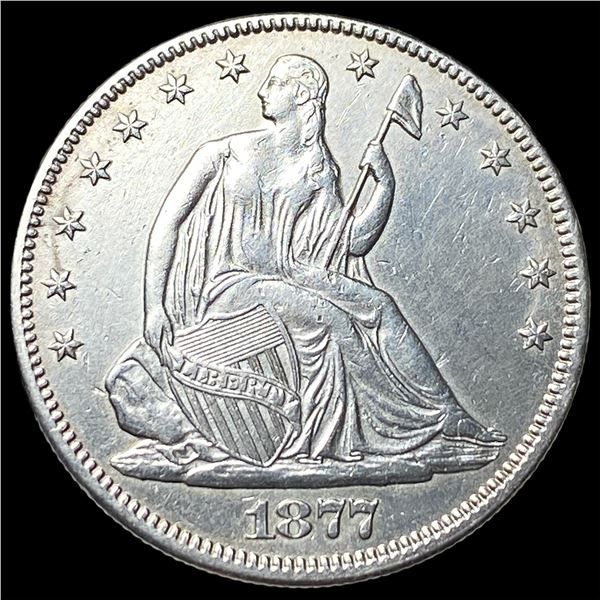 1877 Silver Seated Liberty Half Dollar  UNCIRCULATED