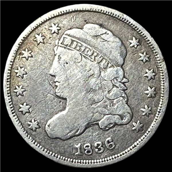 1836 Capped Bust Half Dime ABOUT UNCIRCULATED