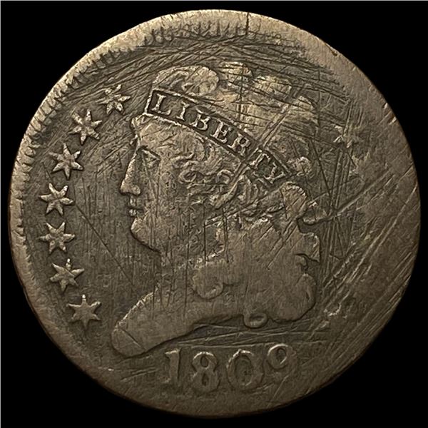 1809 Classic Head Half Cent NICELY CIRCULATED