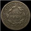 Image 2 : 1809 Classic Head Half Cent NICELY CIRCULATED