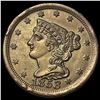 Image 1 : 1853 Braided Hair Half Cent UNCIRCULATED