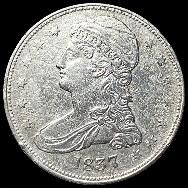 1837 Capped Bust Half Dollar CLOSELY  UNCIRCULATED