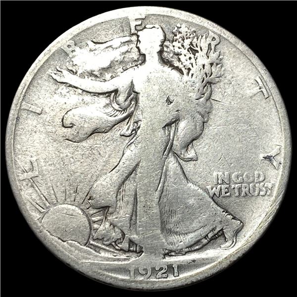 1921-D Silver Walking Liberty Half Dollar  NICELY CIRCULATED