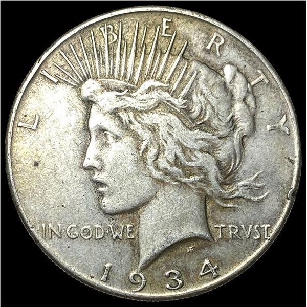 1934 Peace Silver Dollar NEARLY UNCIRCULATED