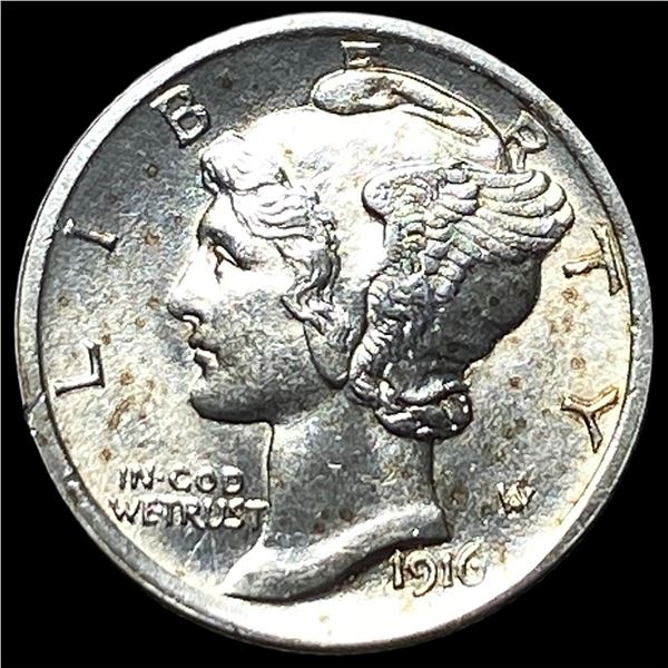 1916 Silver Mercury Dime UNCIRCULATED