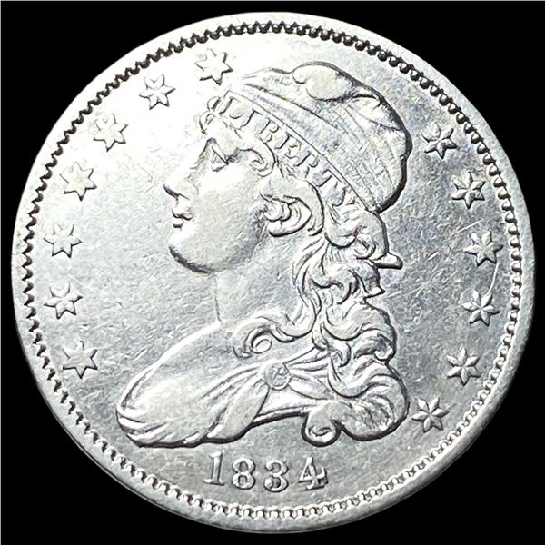 1834 Capped Bust Quarter CHOICE AU