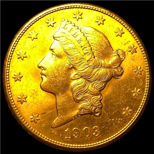 1903-S Gold $20 Liberty Head Double Eagle  CHOICE AU
