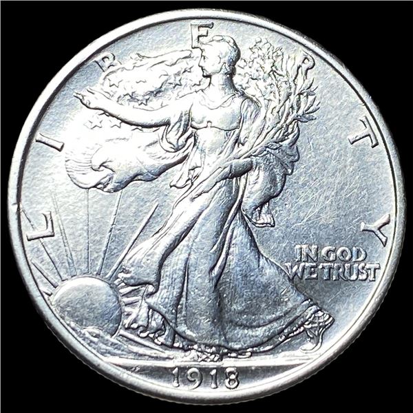 1918 Walking Liberty Half Dollar CLOSELY  UNCIRCULATED