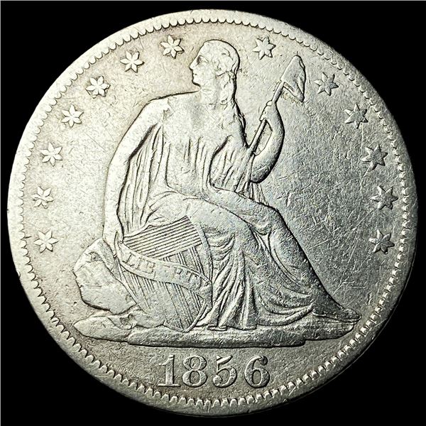 1856 Seated Liberty Half Dollar NEARLY  UNCIRCULATED