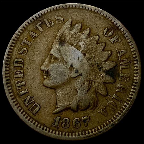 1867 Indian Head Cent LIGHTLY CIRCULATED