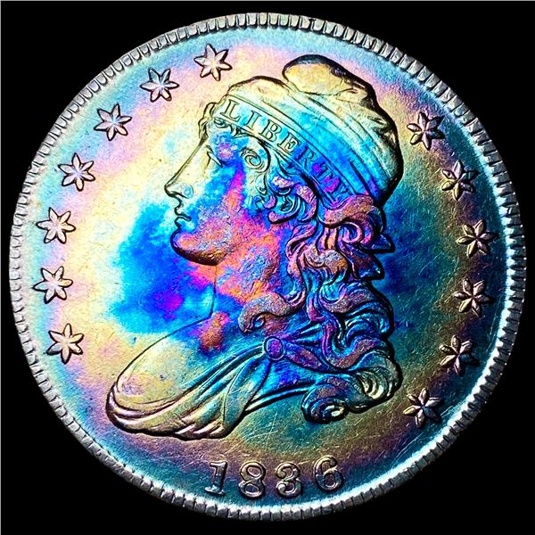1836 Capped Bust Half Dollar CLOSELY  UNCIRCULATED