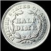 Image 2 : 1853 Arrows Seated Liberty Half Dime CLOSELY  UNCIRCULATED