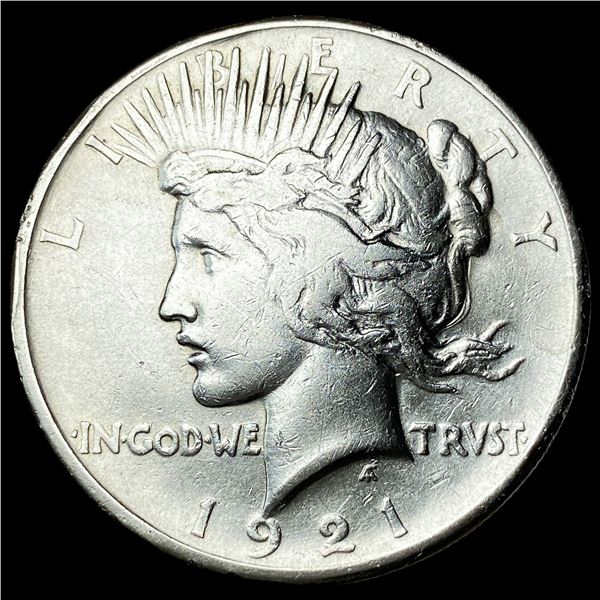 1921 Silver Peace Dollar NEARLY UNCIRCULATED