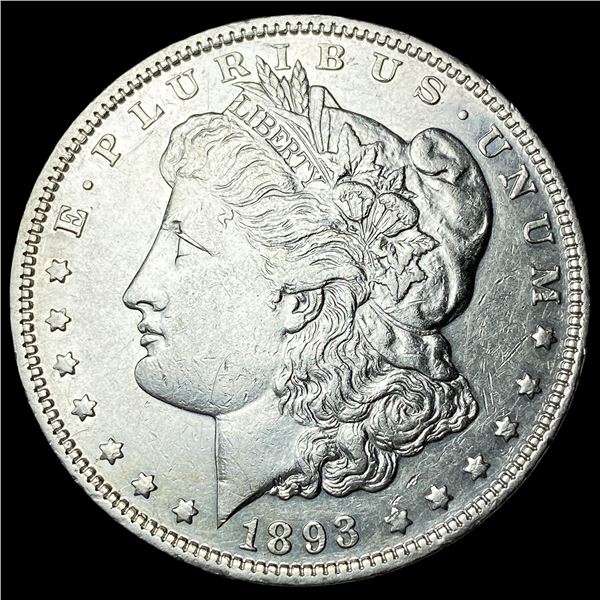 1893 Silver Morgan Dollar CLOSELY  UNCIRCULATED