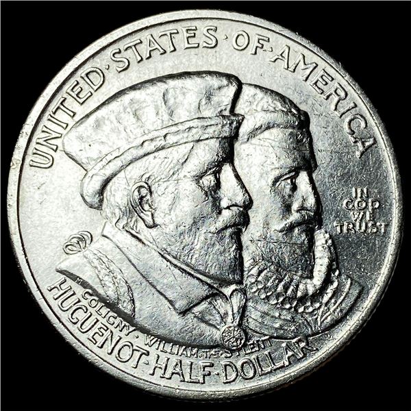 1924 Silver Huguenot-Walloon Half Dollar  CLOSELY UNCIRCULATED