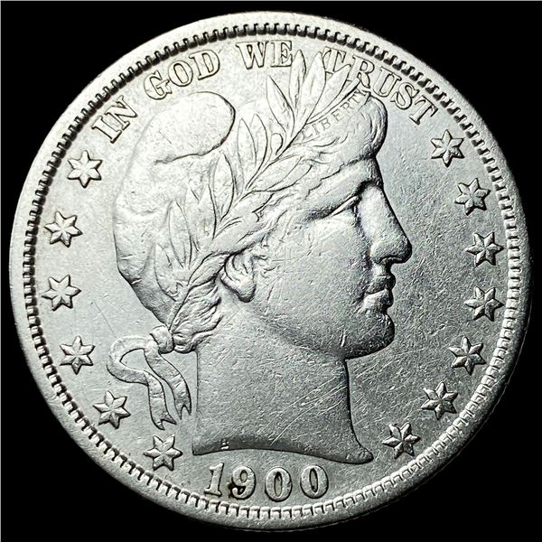 1900-S Silver Barber Half Dollar NEARLY  UNCIRCULATED