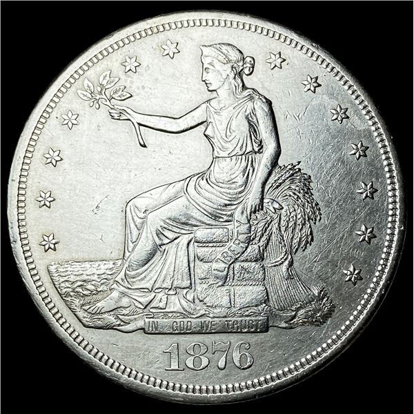 1876-S Silver Trade Dollar CLOSELY  UNCIRCULATED