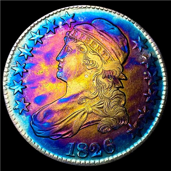 1826 Capped Bust Half Dollar CLOSELY  UNCIRCULATED
