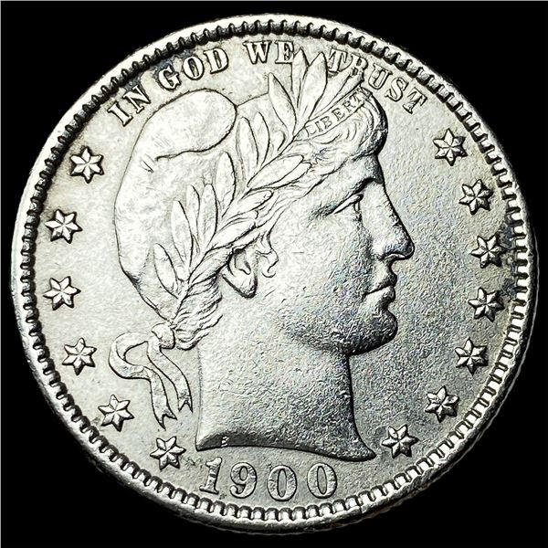 1900-O Barber Silver Quarter CLOSELY  UNCIRCULATED