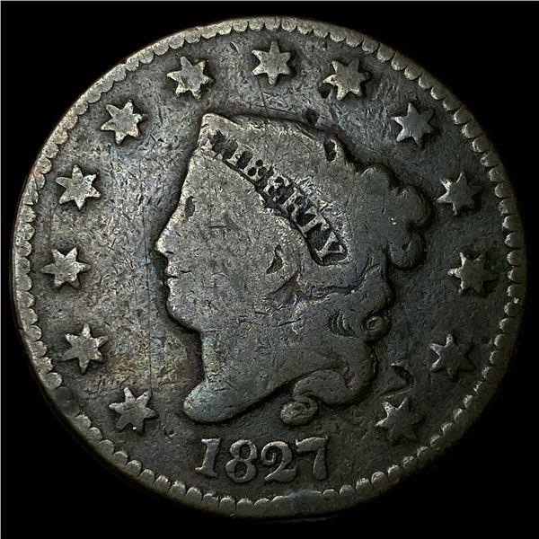 1827 Coronet Head Large Cent NICELY  CIRCULATED
