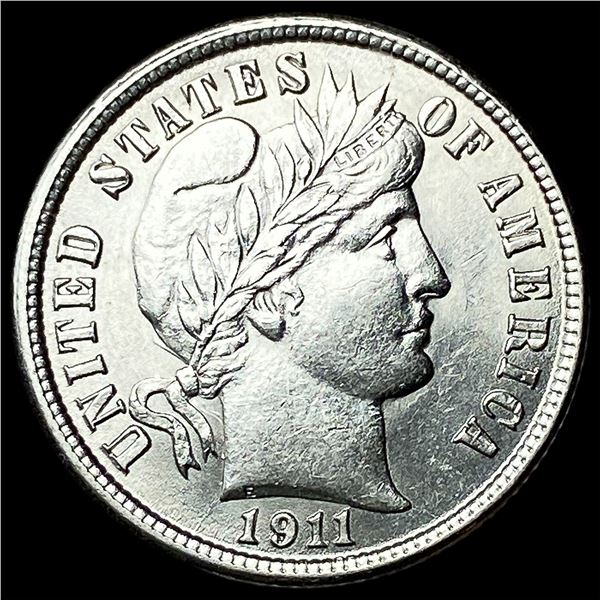 1911 Silver Barber Dime UNCIRCULATED