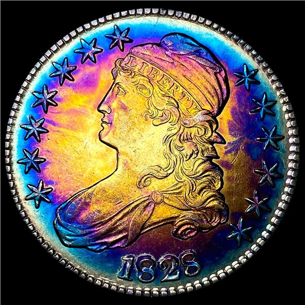 1828 Capped Bust Half Dollar CLOSELY  UNCIRCULATED