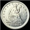 Image 1 : 1853 Arrows/Rays Seated Liberty Quarter  CHOICE AU