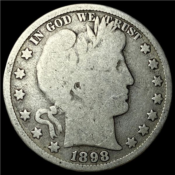 1898 Silver Barber Half Dollar HIGH GRADE