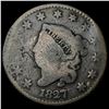 Image 1 : 1827 Coronet Head Large Cent NICELY  CIRCULATED