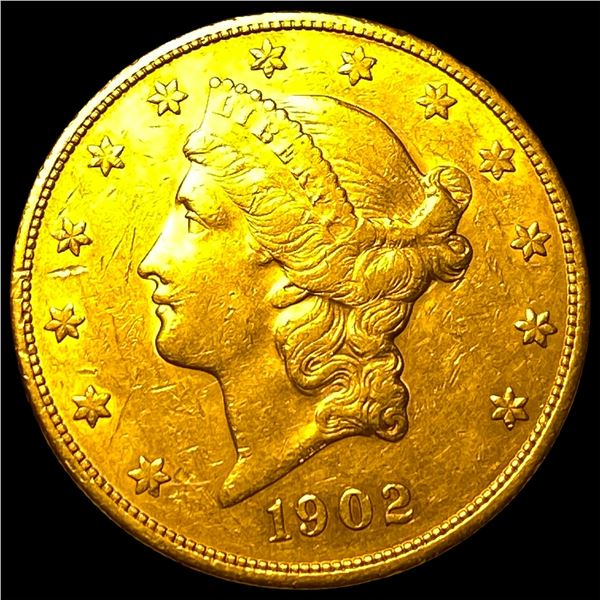 1902-S Liberty Head Double Eagle $20 Gold  CLOSELY UNCIRCULATED