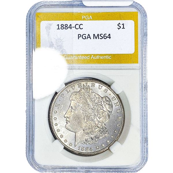 1884-CC Morgan Silver Dollar PGA MS64
