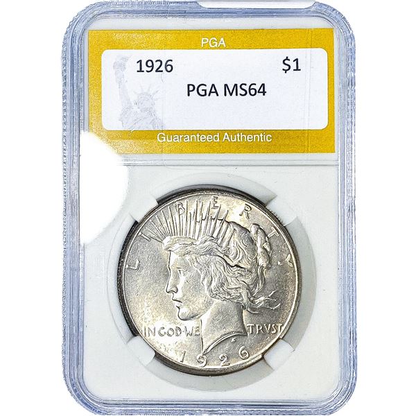 1926 Silver Peace Dollar PGA MS64