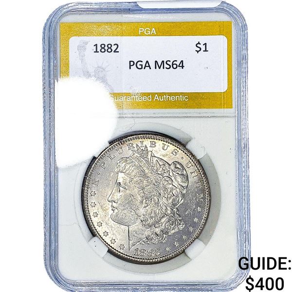 1882 Morgan Silver Dollar PGA MS64