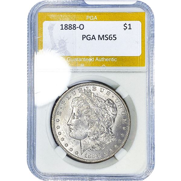 1880-O Morgan Silver Dollar PGA MS65