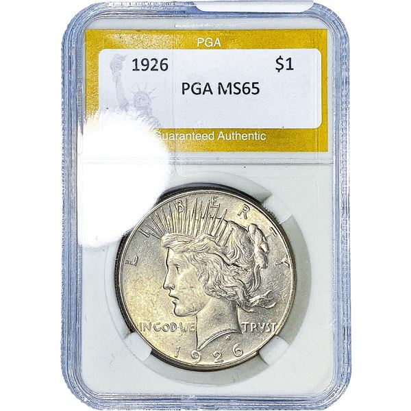 1926 Silver Peace Dollar PGA MS65