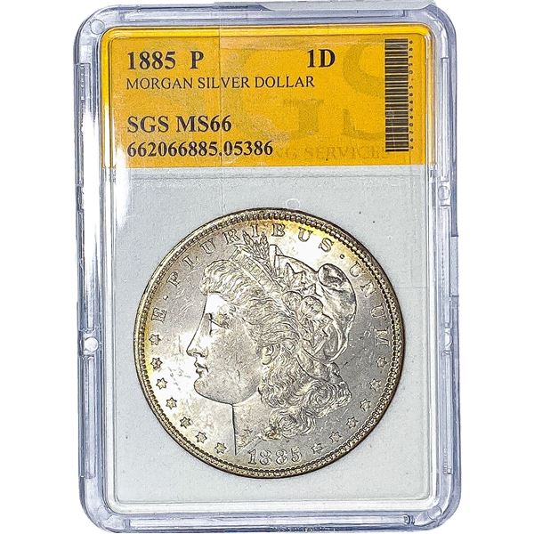 1885 Morgan Silver Dollar SGS MS66