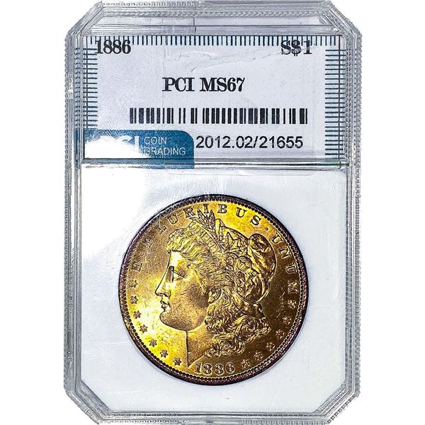 1886 Morgan Silver Dollar PCI MS67