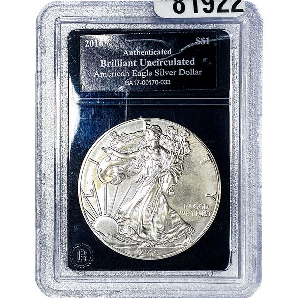 2016 Silver Eagle  BU