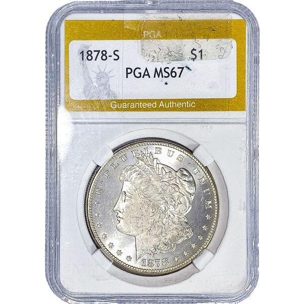 1878-S Morgan Silver Dollar PGA MS67