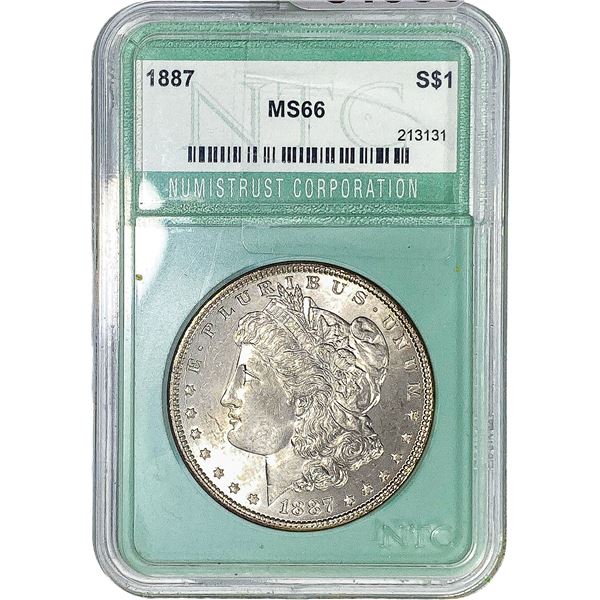 1887 Morgan Silver Dollar NTC MS66