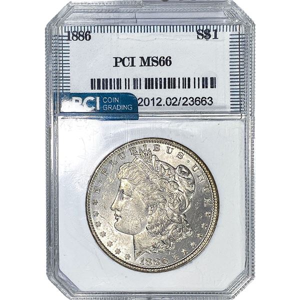 1886 Morgan Silver Dollar PCI MS66