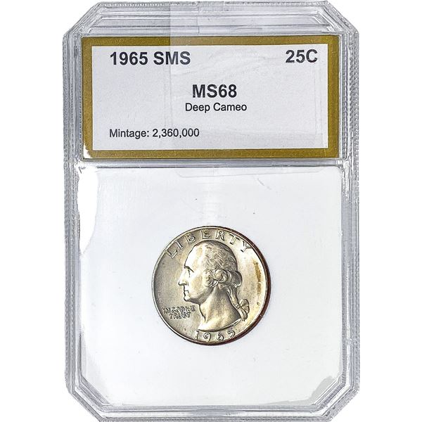 1965 Washington Silver Quarter PCI MS68