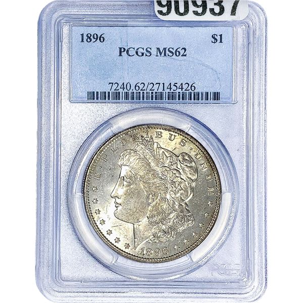 1896 Morgan Silver Dollar PCGS MS62